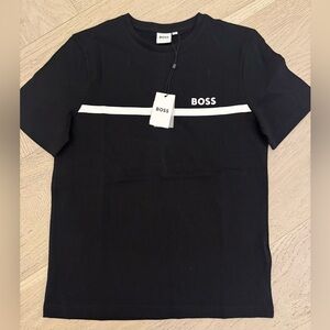 BOSS boy’s black t shirt Age 12 NWT